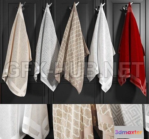 1093770 - Towels 02 3d Model - 227327