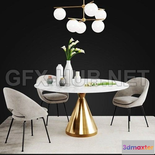 1095092 - West elm set 12 3D Model - 228649