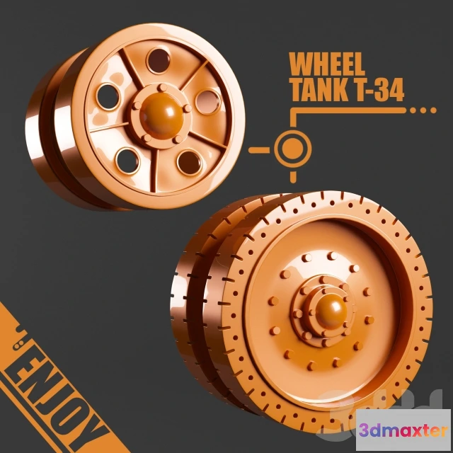 1095118 - Wheel Tank T-34 - 228675