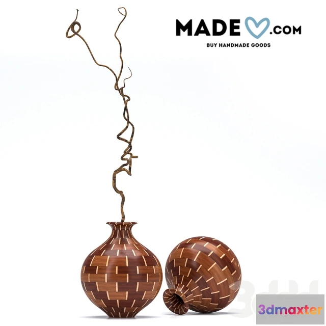 1097298 - Декоративная ваза из дерева - 230855