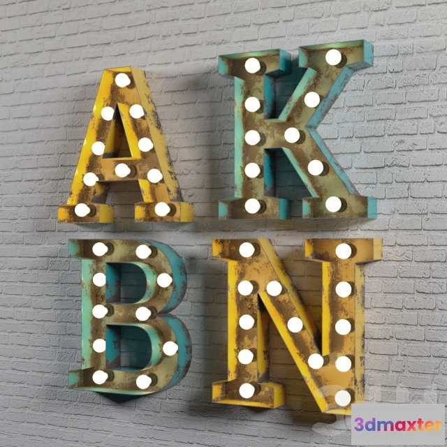 1097386 - Декоративные буквы Loft - 230943