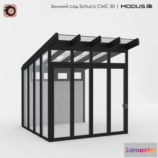 1098428 - Зимний сад CMC 50 MODUS со стеклянным навесом - 231985