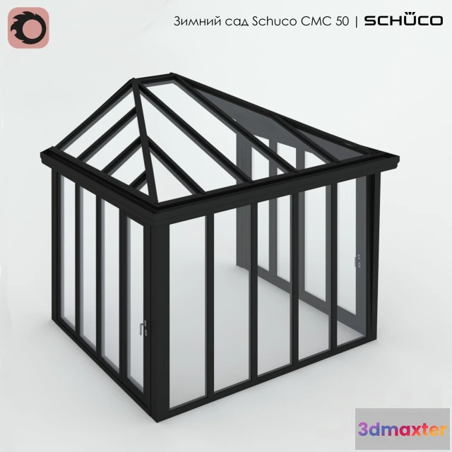 1098444 - Зимний сад Schuco CMC 50 с полувальмовой крышей - 232001
