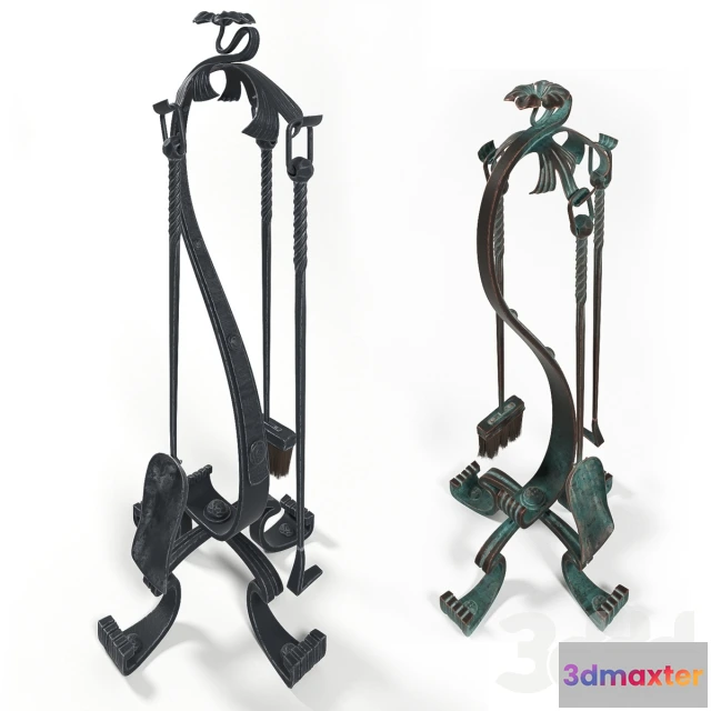 1098898 - Кованые каминные принадлежности - 232455