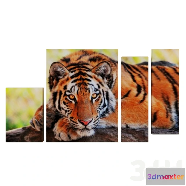 1101952 - Модульная картина на холсте Отдых зверя - 235509