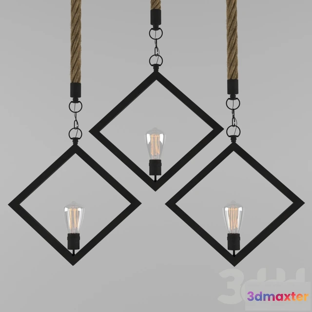 1103386 - Подвесной светильник Romb Loft Rope - 236943