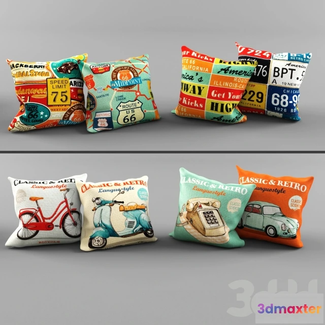 1103508 - Подушки «CLASSIC  RETRO» и «ROUTE 66» - 237065