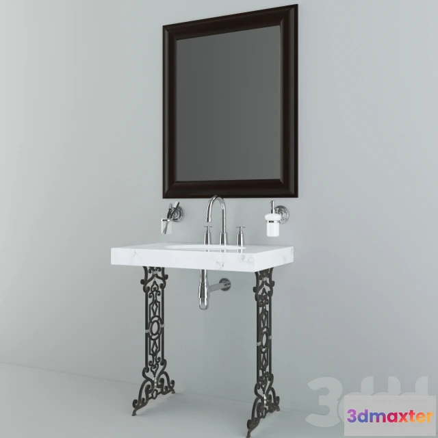 1104008 - Раковина на кованных ногах - 237565