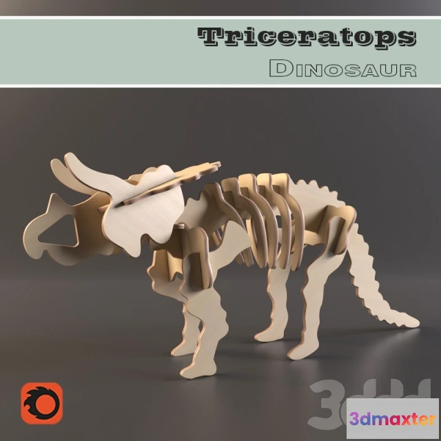 1104264 - Сборная деревянная модель Трицератопс - 237821