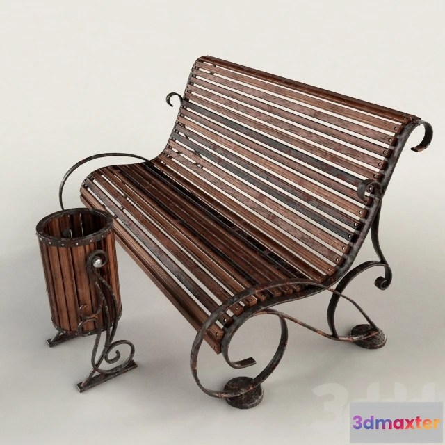 1104598 - Скамья и урна - 238155