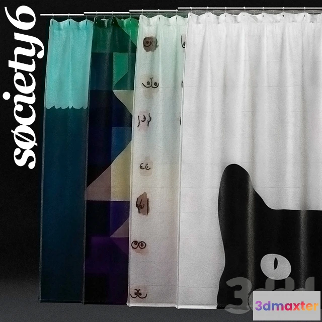 1107060 - шторы для душа от Society6 - 240617