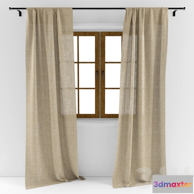 1107074 - Шторы с окном - 240631