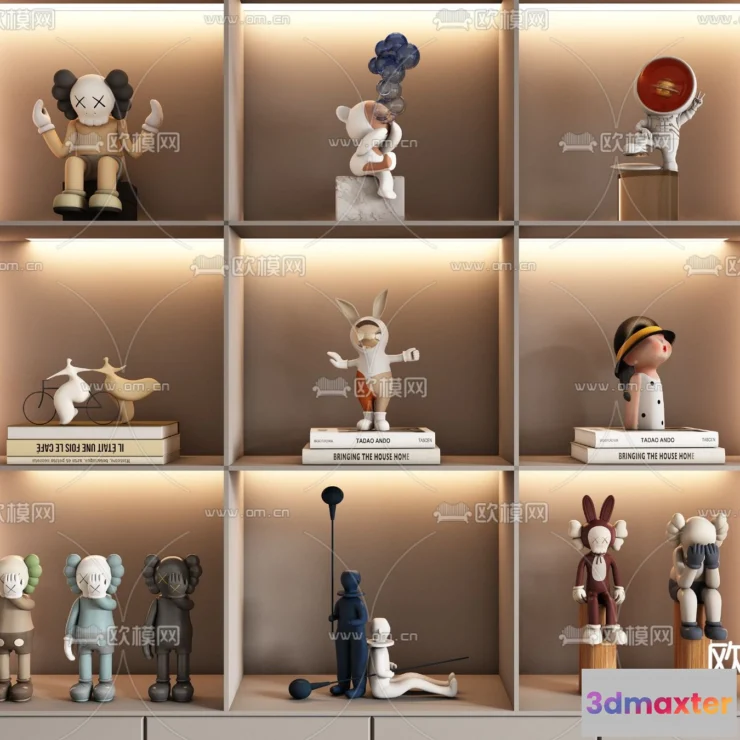 1163102 - WABI SABI STYLE 3D MODELS - DECOR SETS - 0010