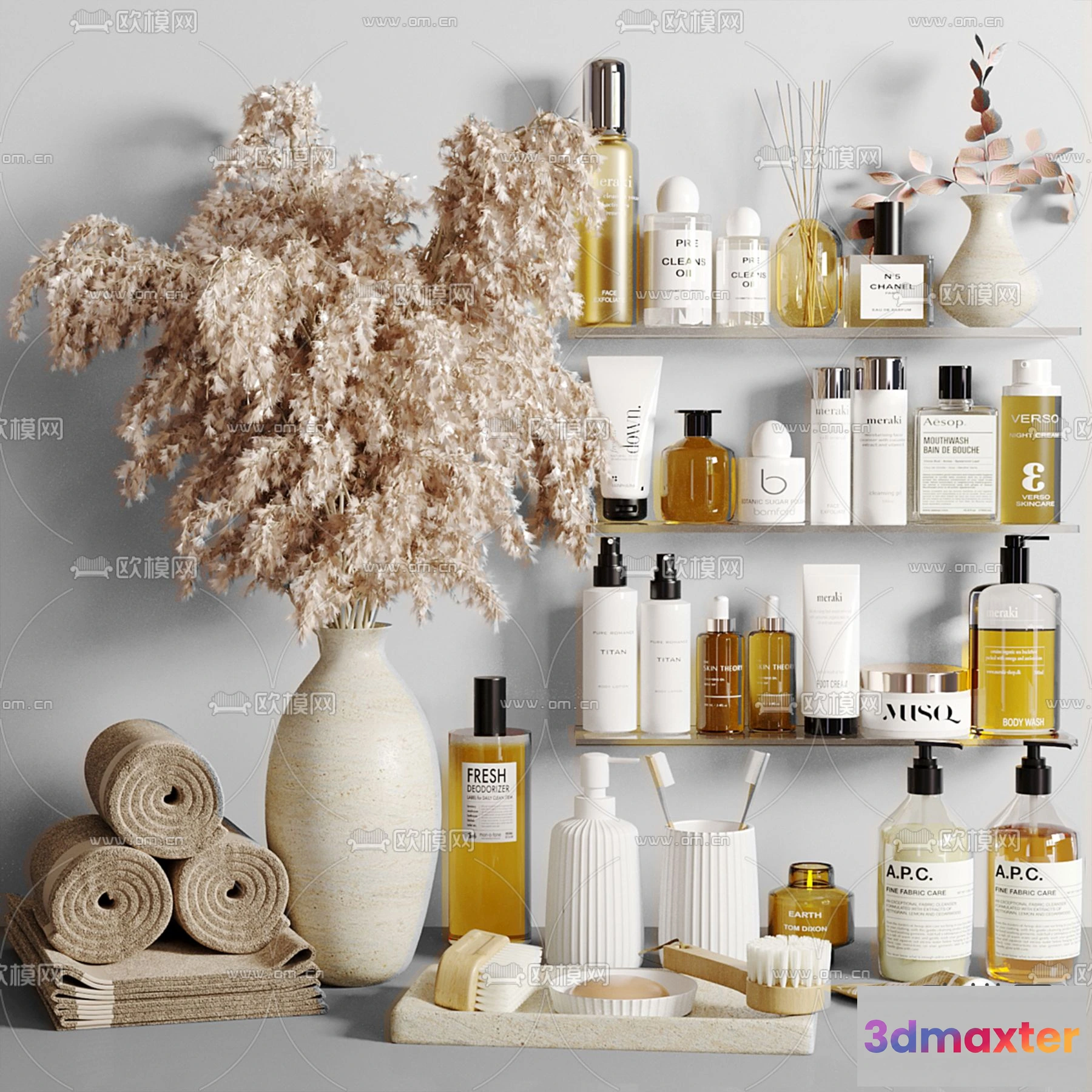 1163128 - WABI SABI STYLE 3D MODELS - DECOR SETS - 0023