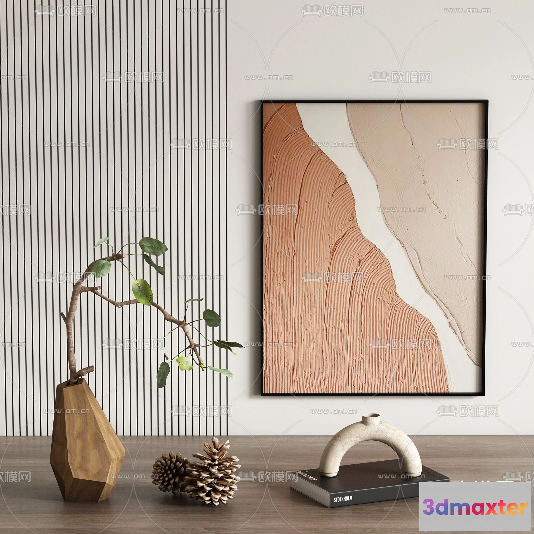 1163156 - WABI SABI STYLE 3D MODELS - DECOR SETS - 0037