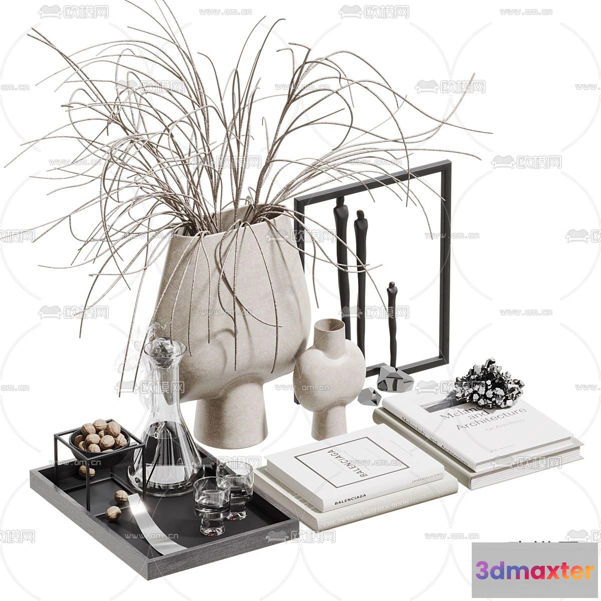 1163166 - WABI SABI STYLE 3D MODELS - DECOR SETS - 0042