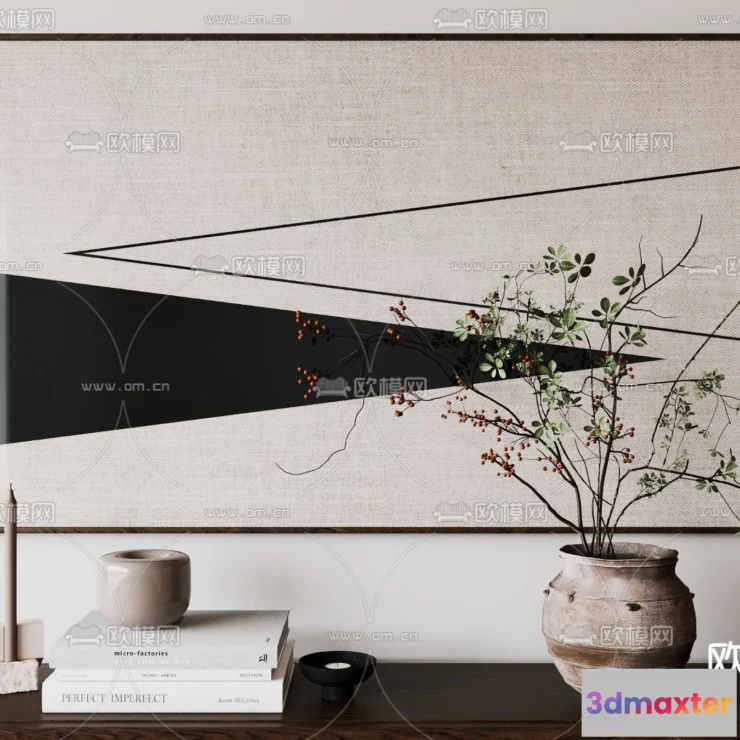 1163174 - WABI SABI STYLE 3D MODELS - DECOR SETS - 0046