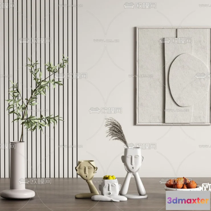 1163210 - WABI SABI STYLE 3D MODELS - DECOR SETS - 0064