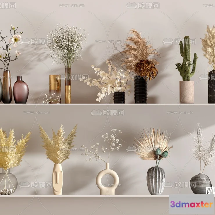 1163224 - WABI SABI STYLE 3D MODELS - DECOR SETS - 0071