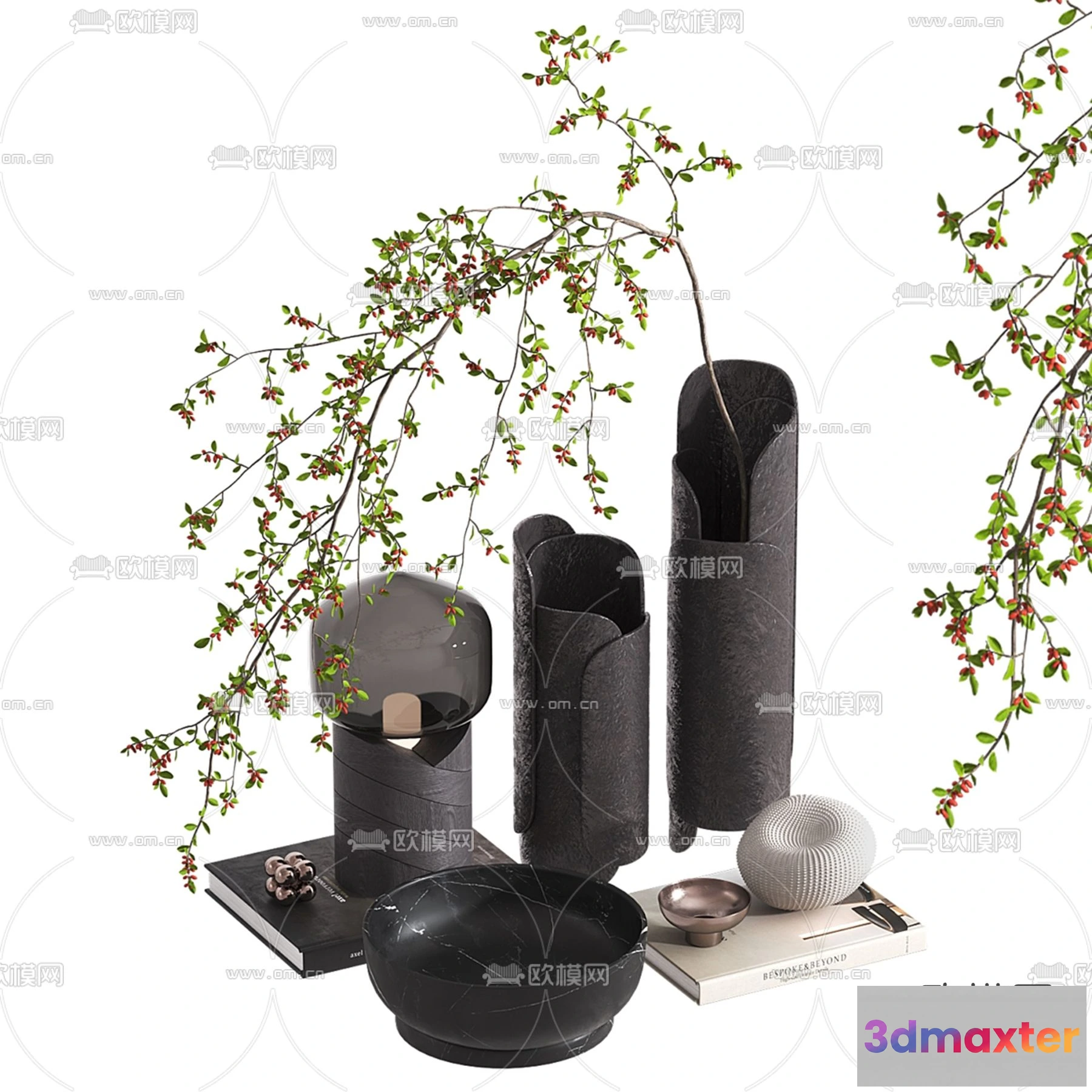 1163246 - WABI SABI STYLE 3D MODELS - DECOR SETS - 0082