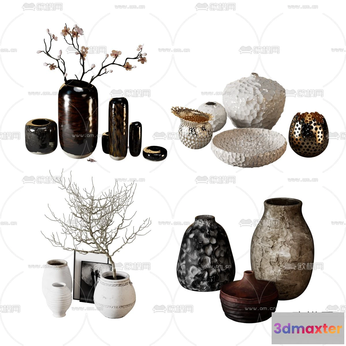 1163258 - WABI SABI STYLE 3D MODELS - DECOR SETS - 0088