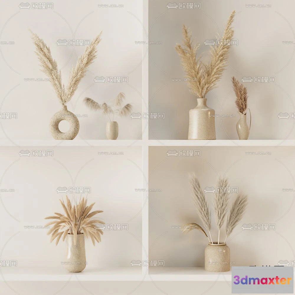 1163262 - WABI SABI STYLE 3D MODELS - DECOR SETS - 0090