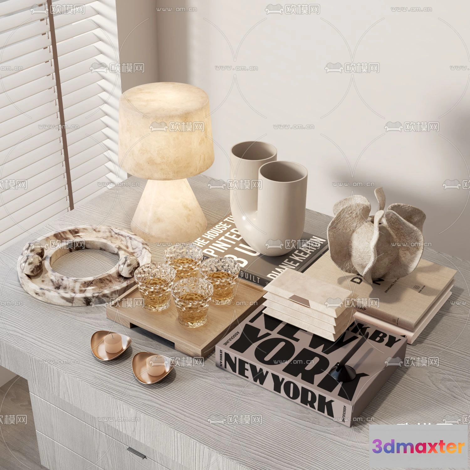 1163268 - WABI SABI STYLE 3D MODELS - DECOR SETS - 0093