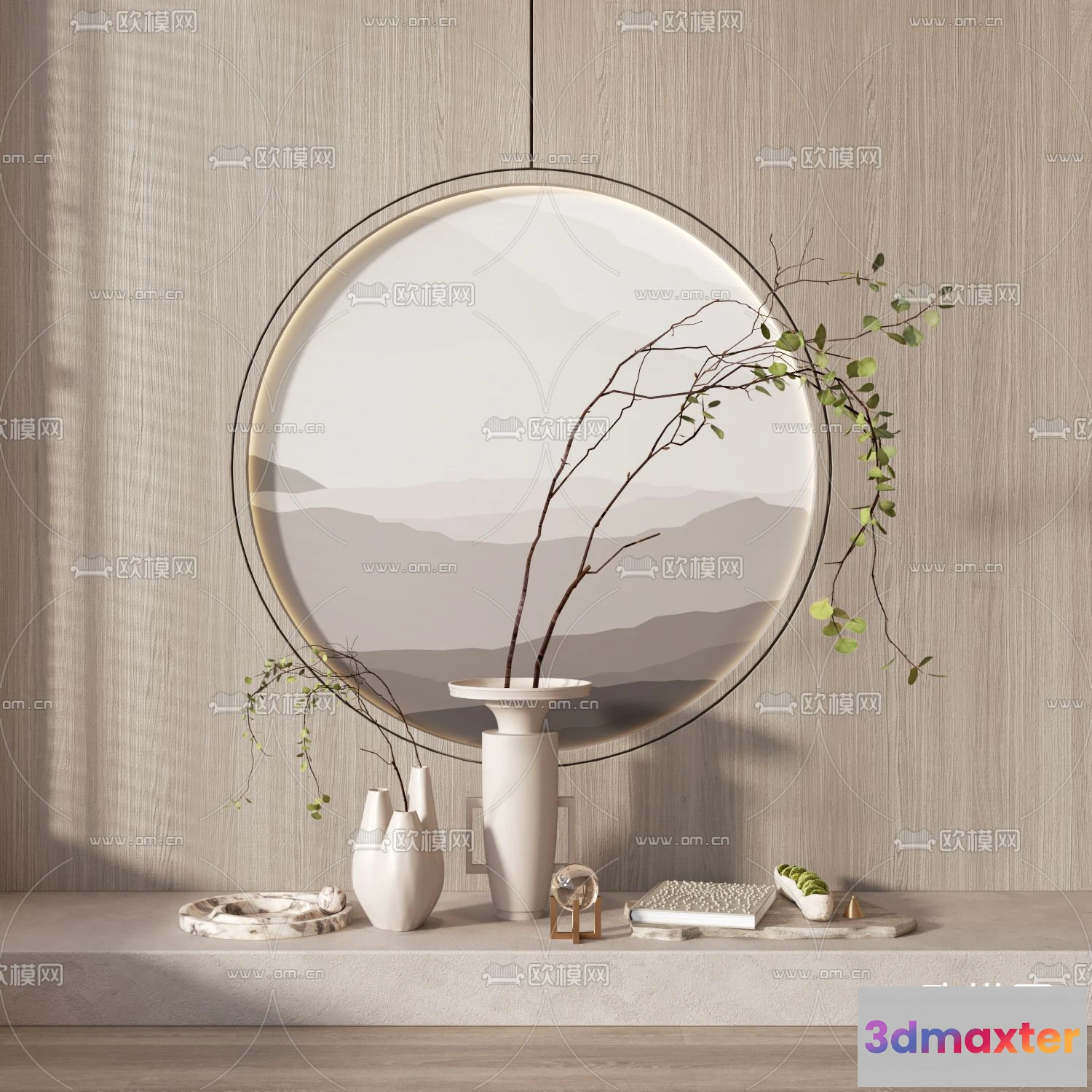 1163272 - WABI SABI STYLE 3D MODELS - DECOR SETS - 0095