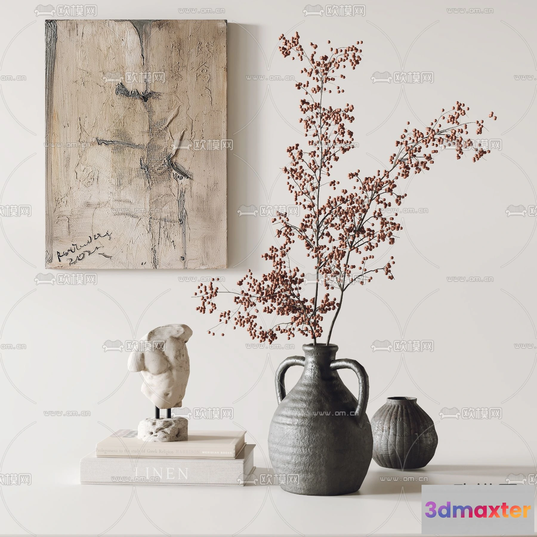 1163282 - WABI SABI STYLE 3D MODELS - DECOR SETS - 0100