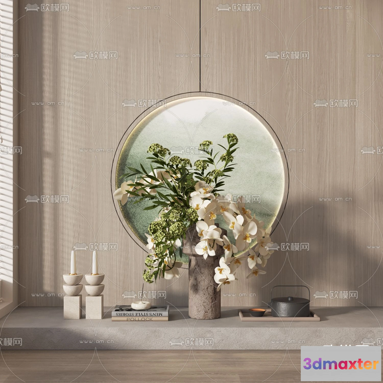 1163296 - WABI SABI STYLE 3D MODELS - DECOR SETS - 0107