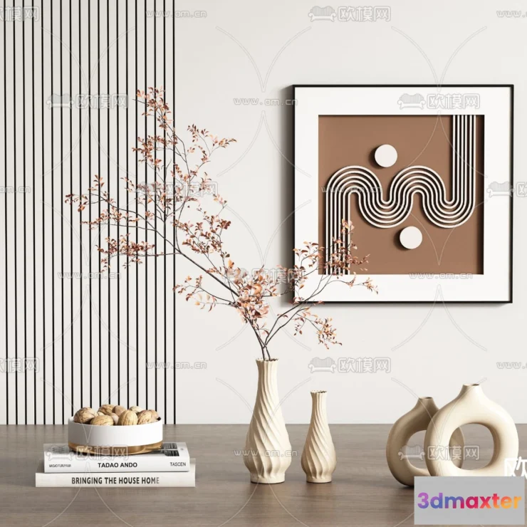 1163318 - WABI SABI STYLE 3D MODELS - DECOR SETS - 0118