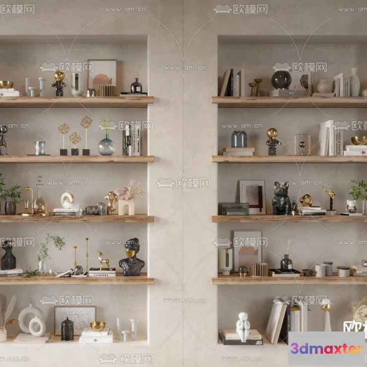 1163320 - WABI SABI STYLE 3D MODELS - DECOR SETS - 0119