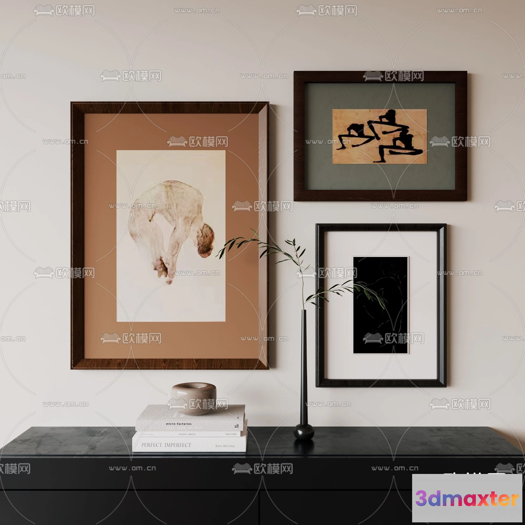 1163326 - WABI SABI STYLE 3D MODELS - DECOR SETS - 0122