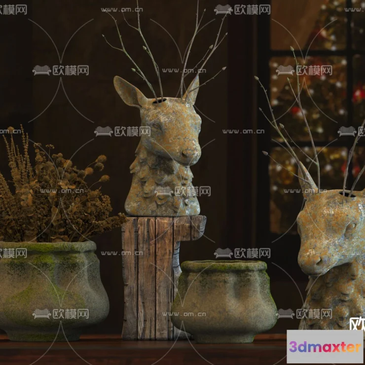 1163334 - WABI SABI STYLE 3D MODELS - DECOR SETS - 0126