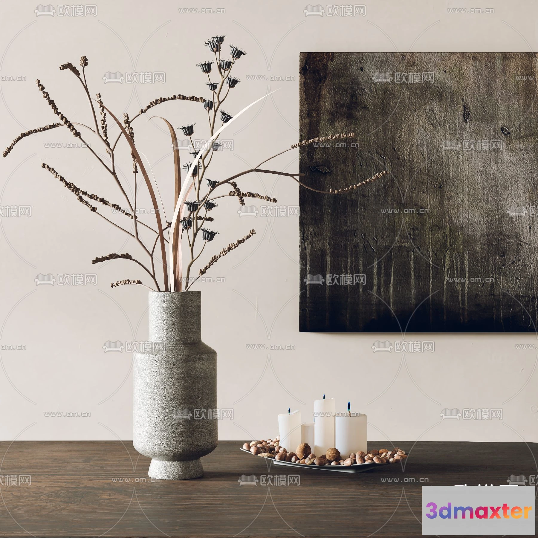 1163340 - WABI SABI STYLE 3D MODELS - DECOR SETS - 0129