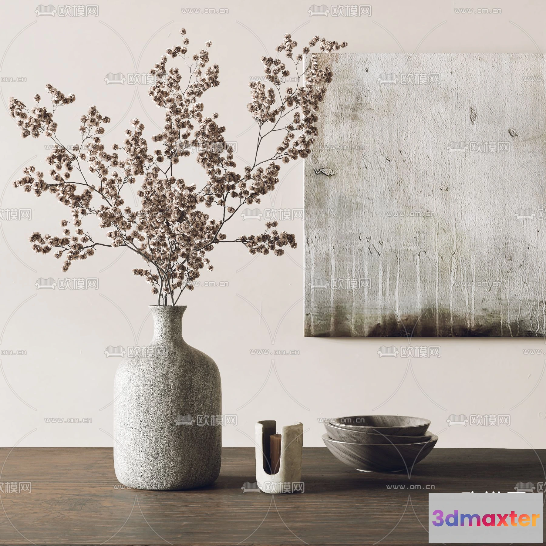 1163342 - WABI SABI STYLE 3D MODELS - DECOR SETS - 0130