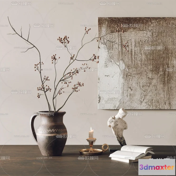 1163346 - WABI SABI STYLE 3D MODELS - DECOR SETS - 0132