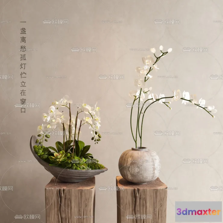 1163350 - WABI SABI STYLE 3D MODELS - DECOR SETS - 0134