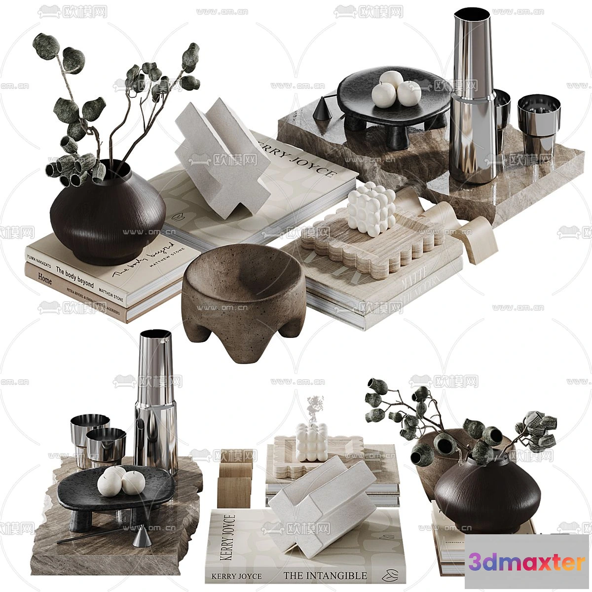 1163362 - WABI SABI STYLE 3D MODELS - DECOR SETS - 0140