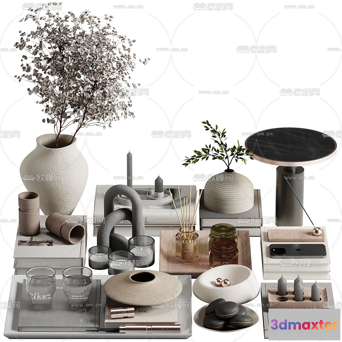 1163366 - WABI SABI STYLE 3D MODELS - DECOR SETS - 0142