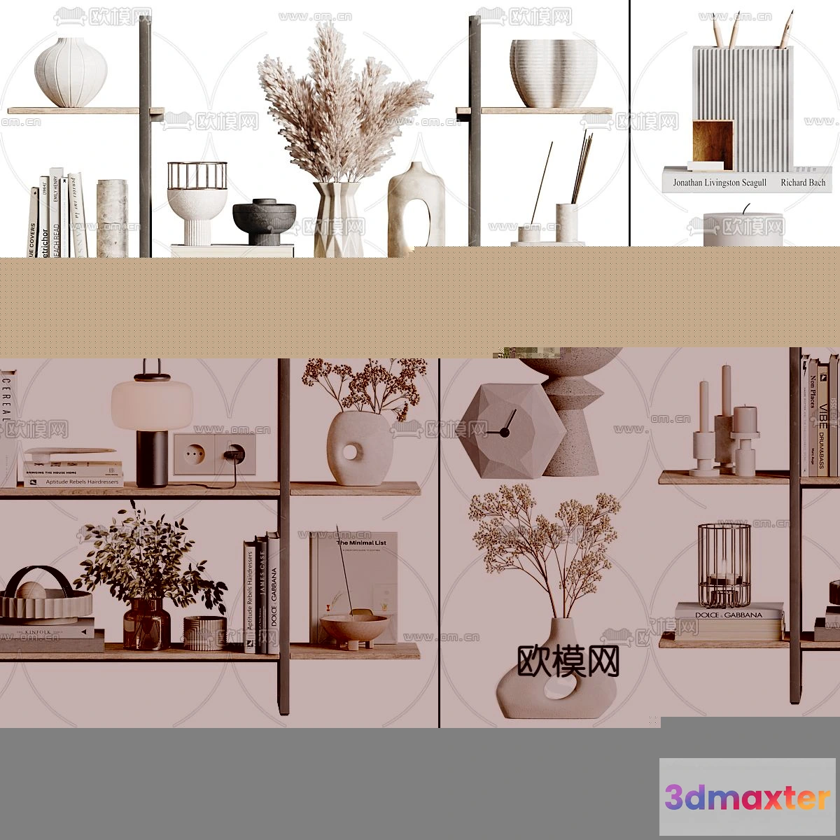 1163368 - WABI SABI STYLE 3D MODELS - DECOR SETS - 0143