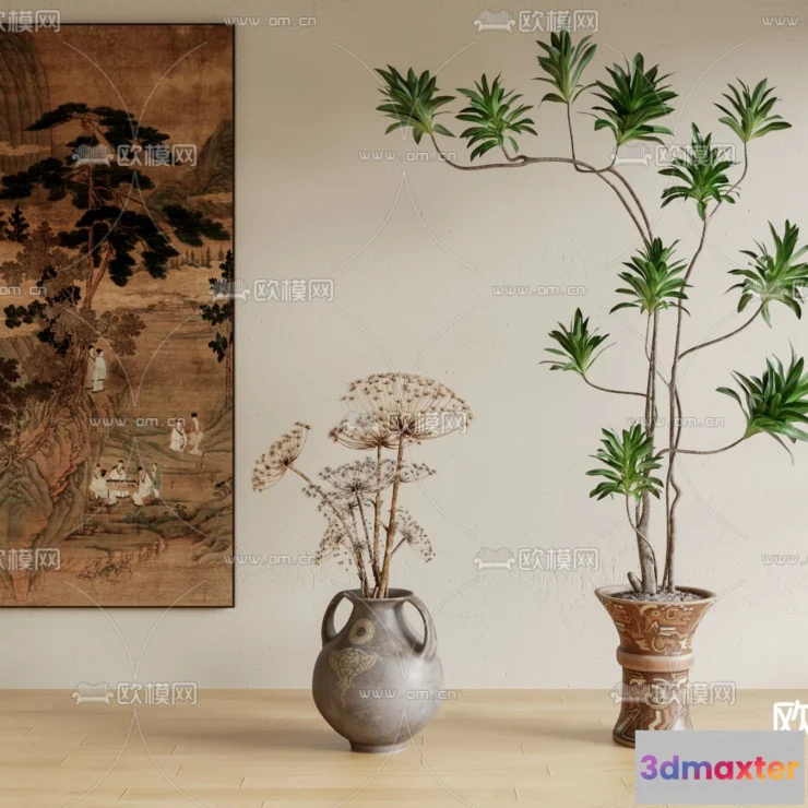 1163376 - WABI SABI STYLE 3D MODELS - DECOR SETS - 0147