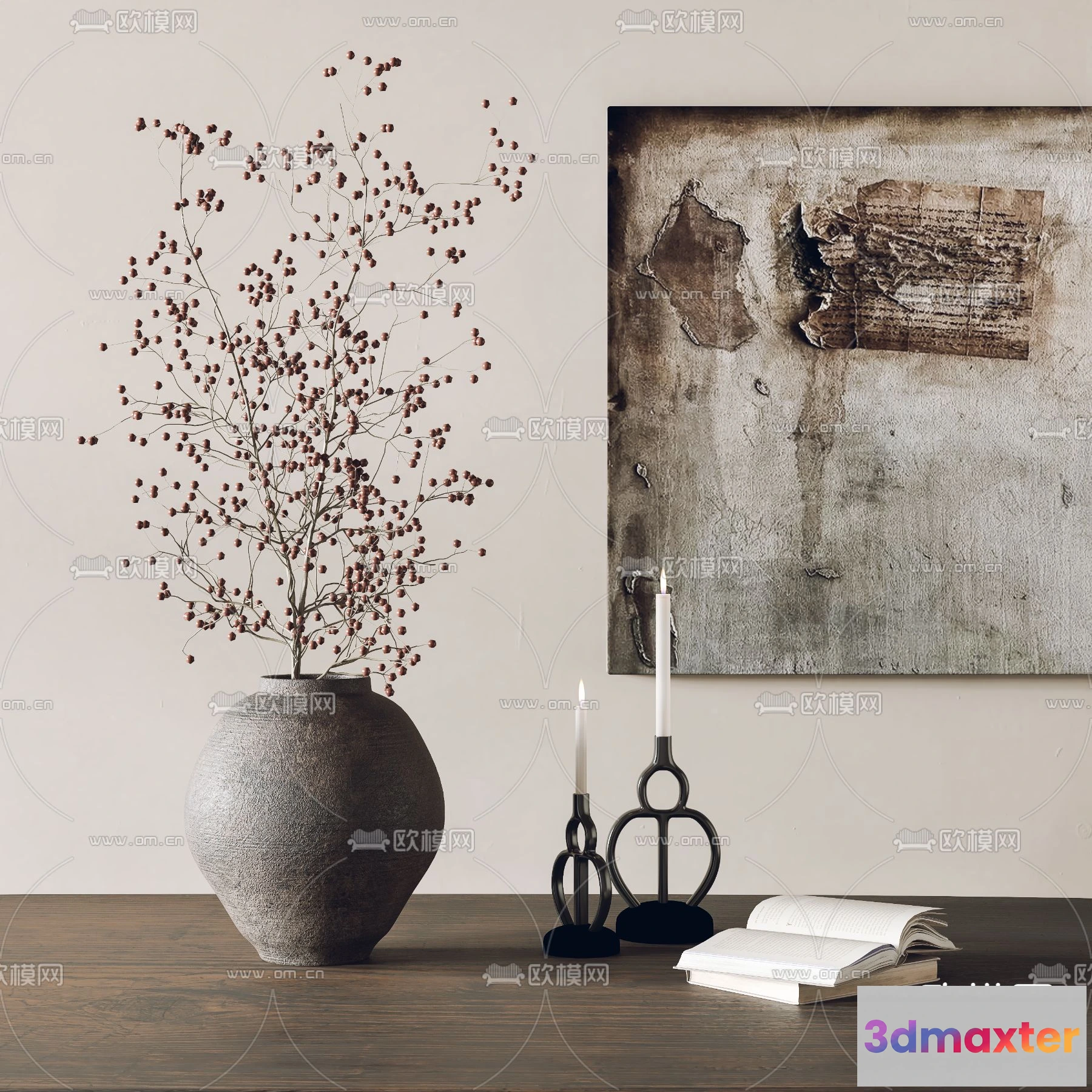 1163380 - WABI SABI STYLE 3D MODELS - DECOR SETS - 0149