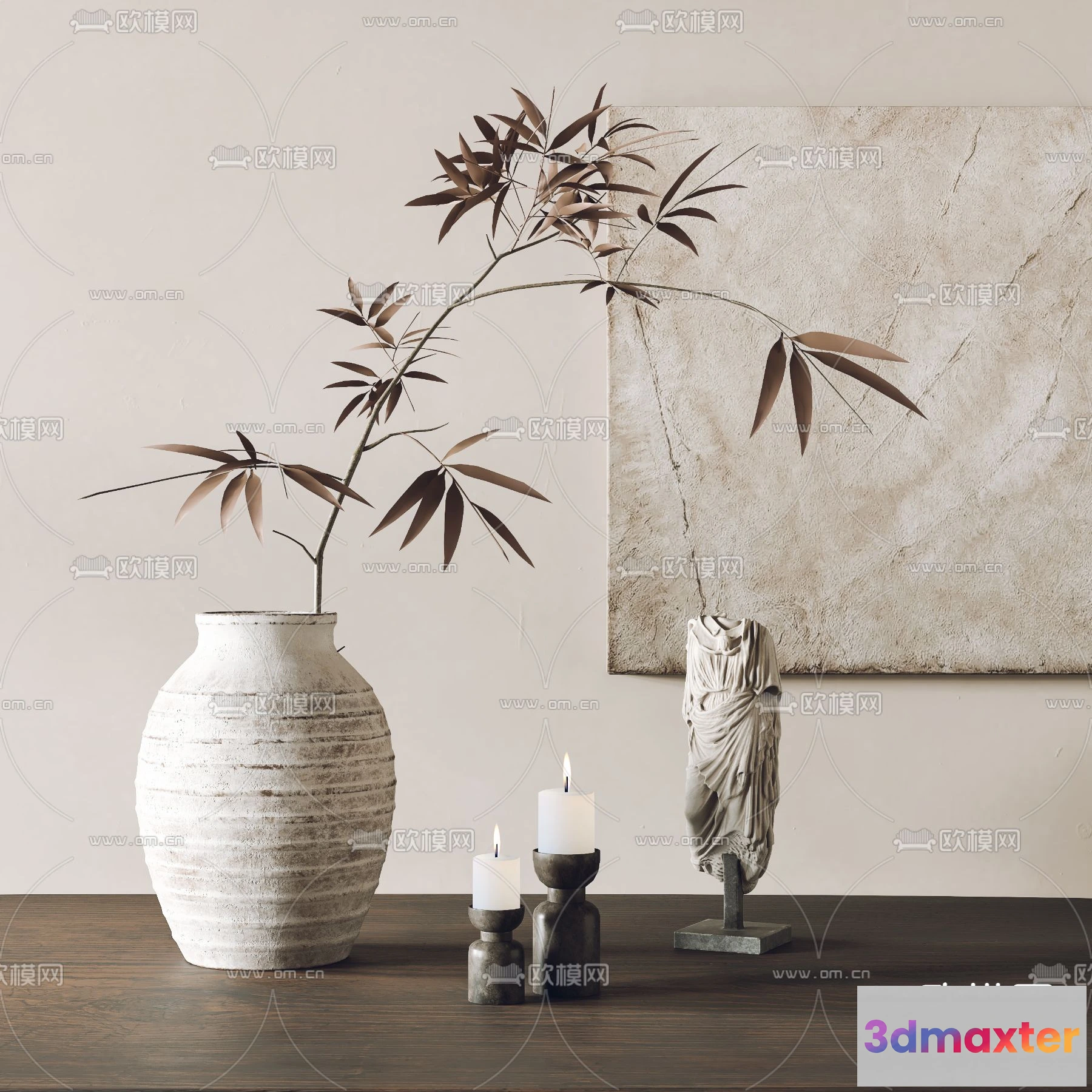 1163382 - WABI SABI STYLE 3D MODELS - DECOR SETS - 0150