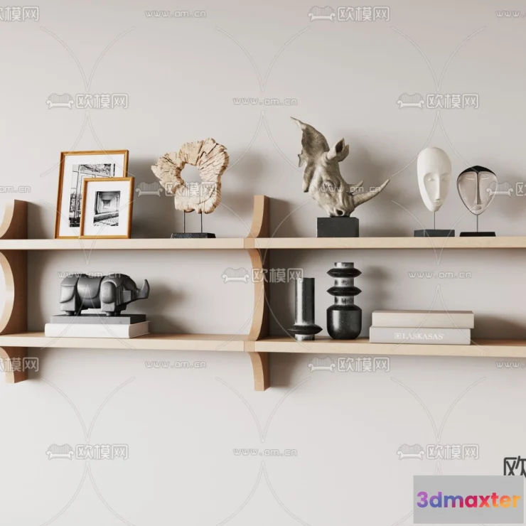 1163388 - WABI SABI STYLE 3D MODELS - DECOR SETS - 0153