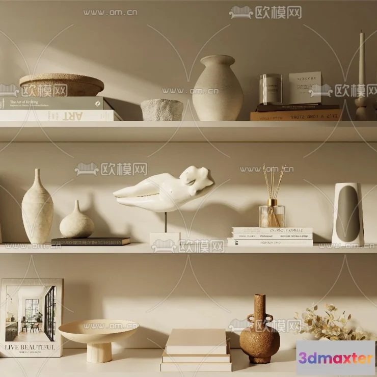 1163434 - WABI SABI STYLE 3D MODELS - DECOR SETS - 0176