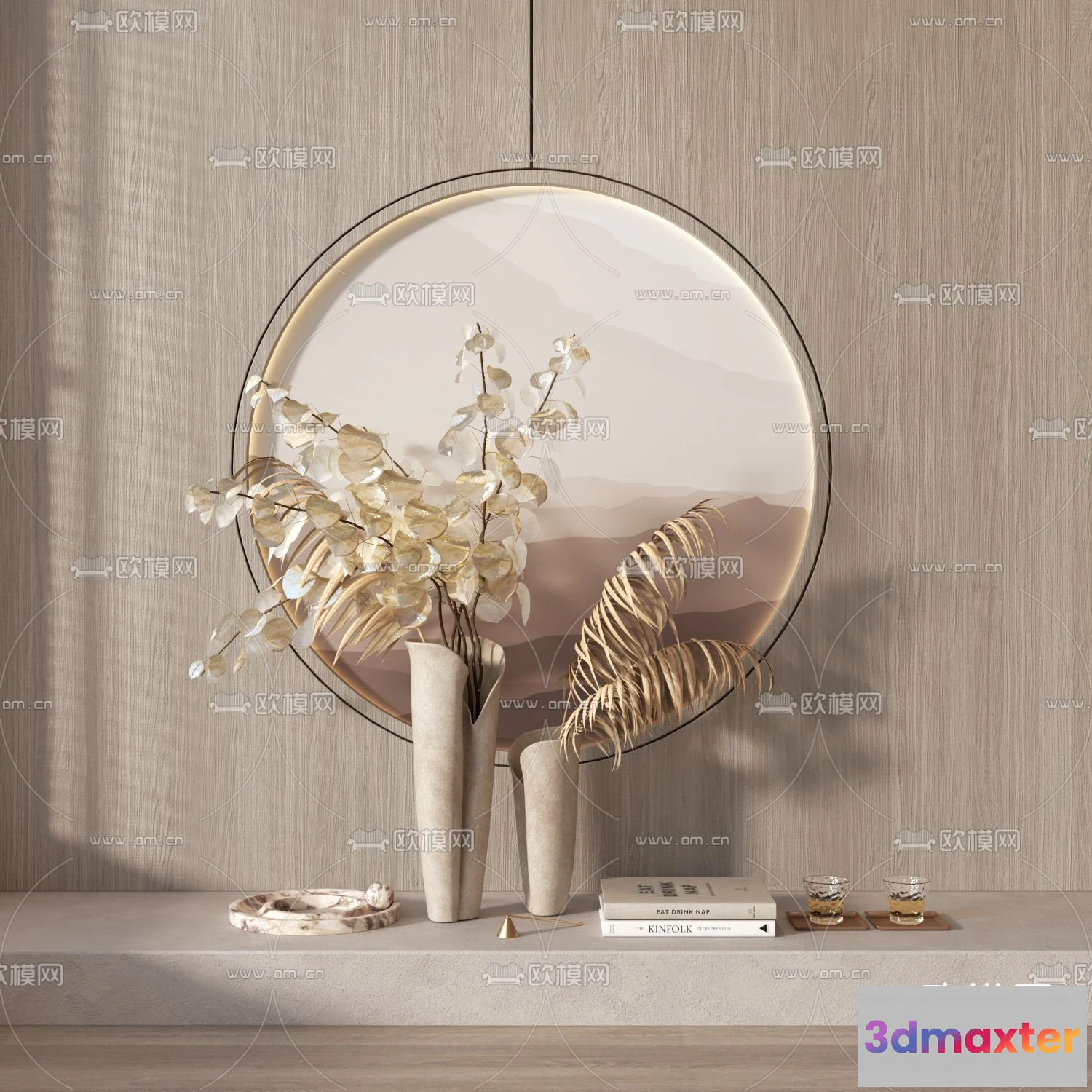 1163446 - WABI SABI STYLE 3D MODELS - DECOR SETS - 0182