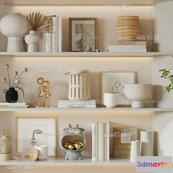 1163476 - WABI SABI STYLE 3D MODELS - DECOR SETS - 0197