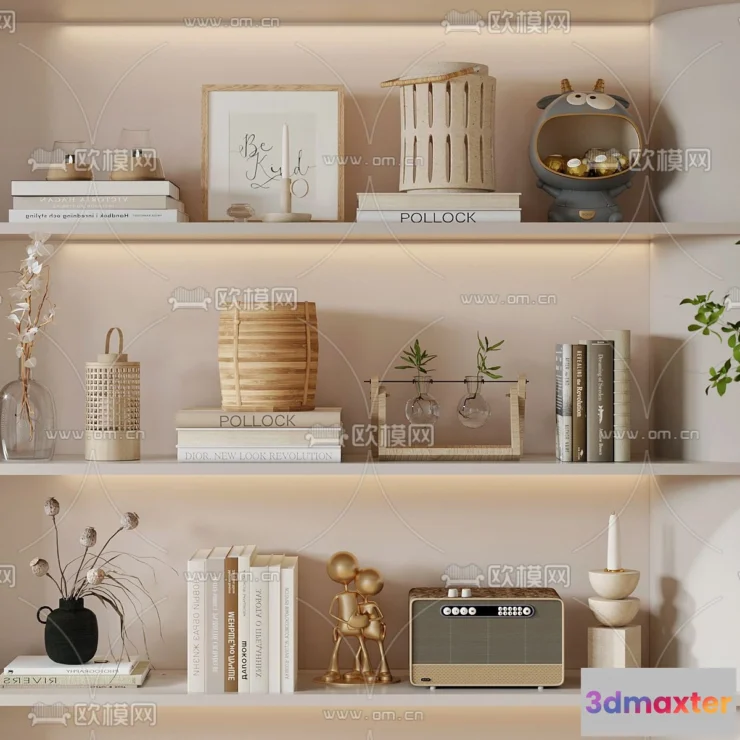 1163486 - WABI SABI STYLE 3D MODELS - DECOR SETS - 0202