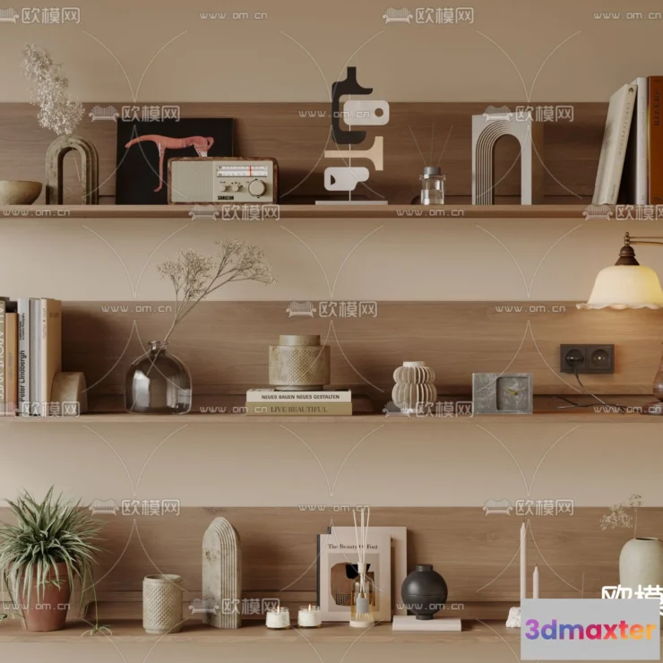 1163492 - WABI SABI STYLE 3D MODELS - DECOR SETS - 0205